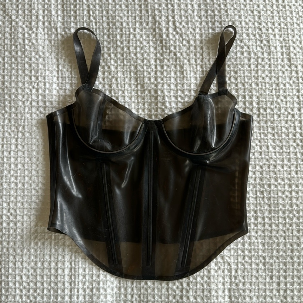 MIAOU Kiko Corset in Smoky Black- Size Medium